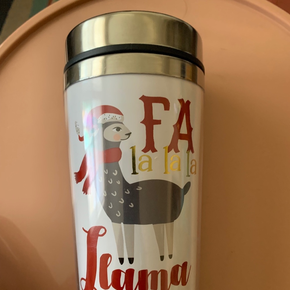 Christmas Llama Holiday Tumbler • Fa La La La Llama • Stainless Interior- New